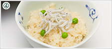 しらすと枝豆の釜めし