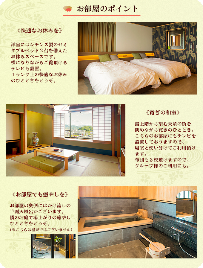 お部屋のポイント。